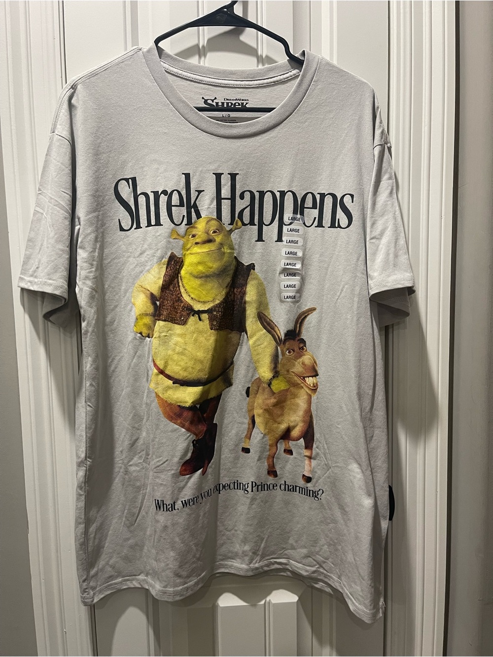 Dreamworks Shrek Happens Graphic Tee - Light Gray